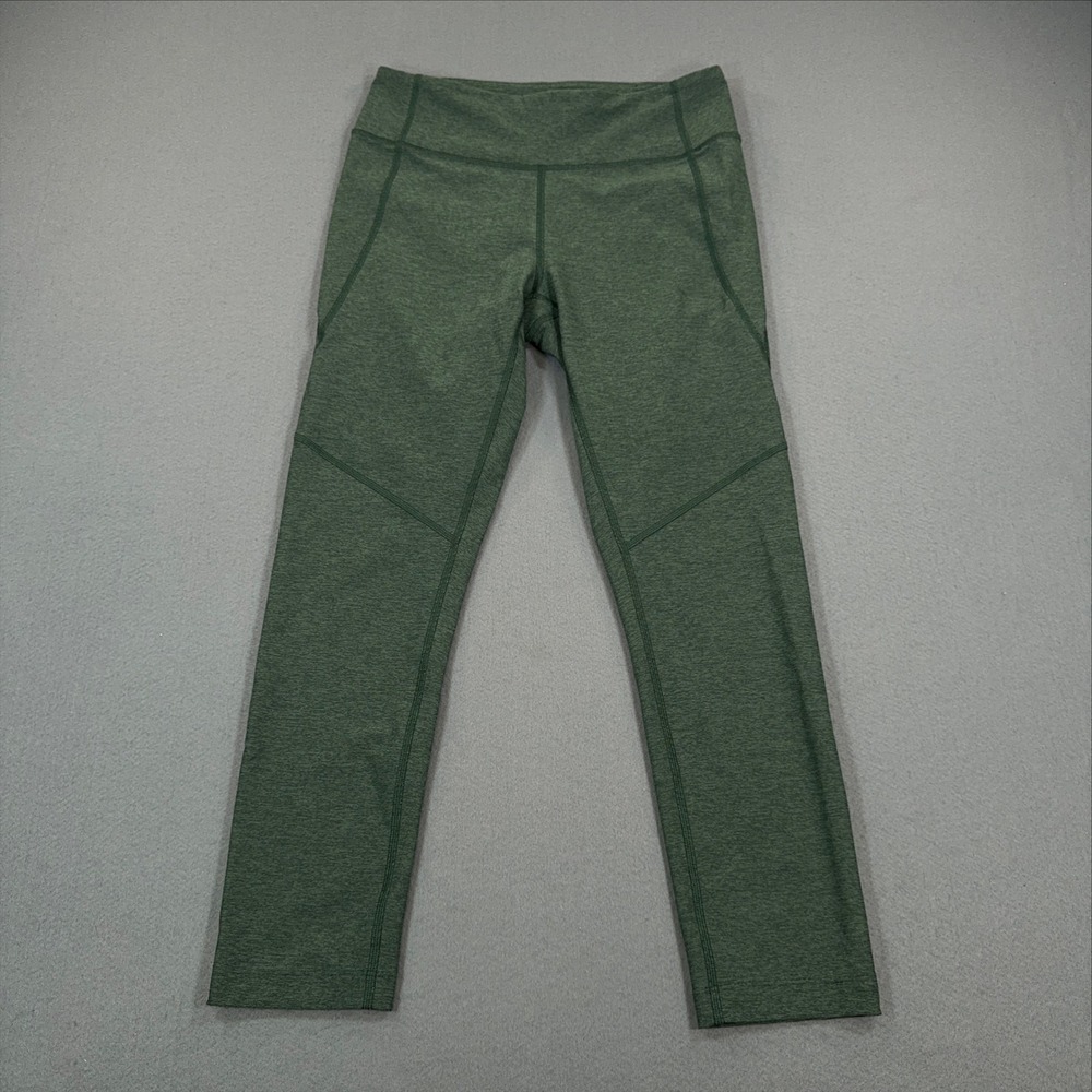 Outdoor Voices Womens Green Heathered Activewear Leggings Size M RN147908